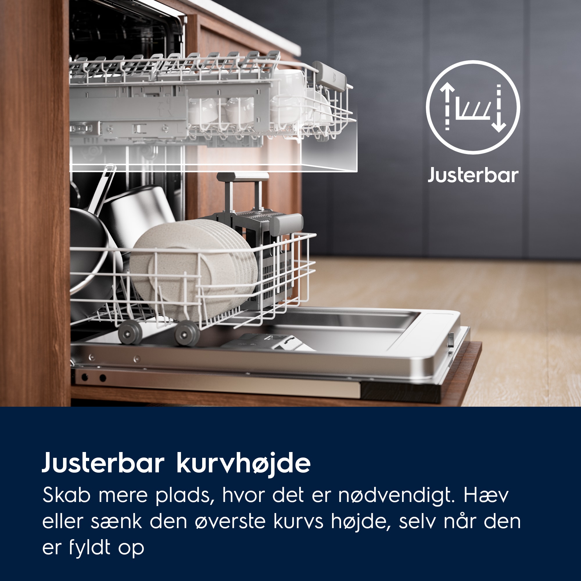 Electrolux - Fritstående opvaskemaskine 45-60 cm - ESG89310UW