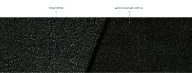 Stof uden sensicare vs. stof med sensicare